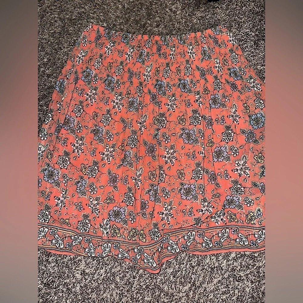 MAX STUDIO Women’s Floral Midi Fun Ditsy Skirt Size Small